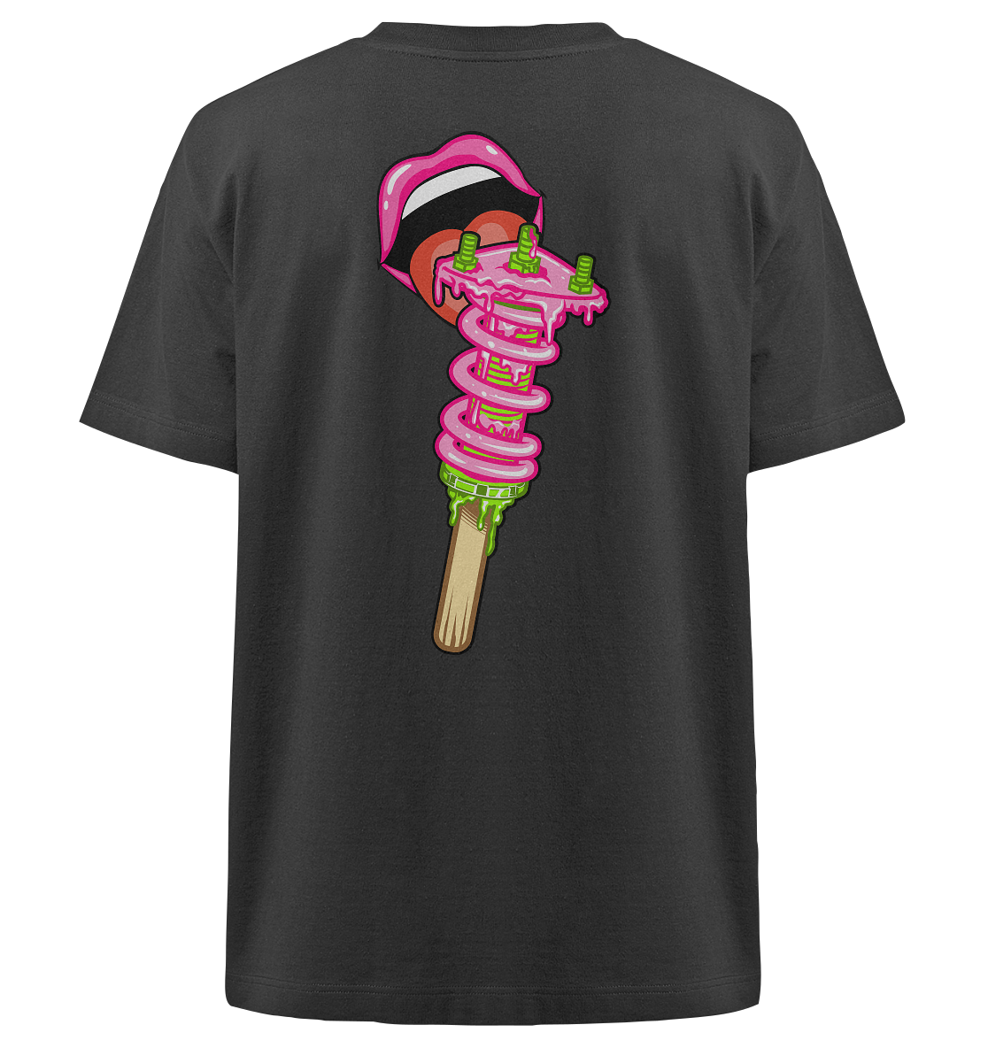 Ice Cream Static - Heavy Oversized Organic Shirt
