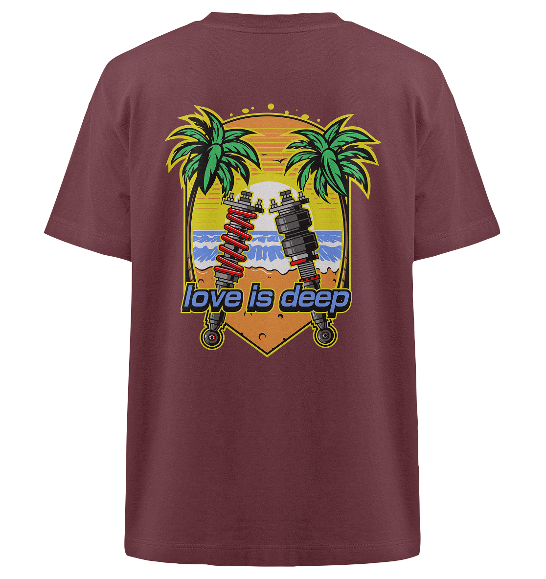 Love is Deep - Heavy Oversized Organic Shirt