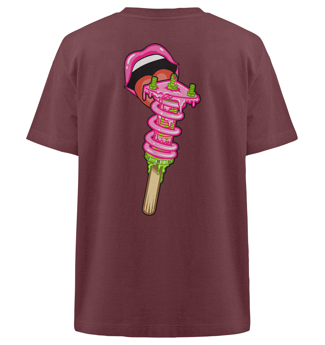 Ice Cream Static - Heavy Oversized Organic Shirt