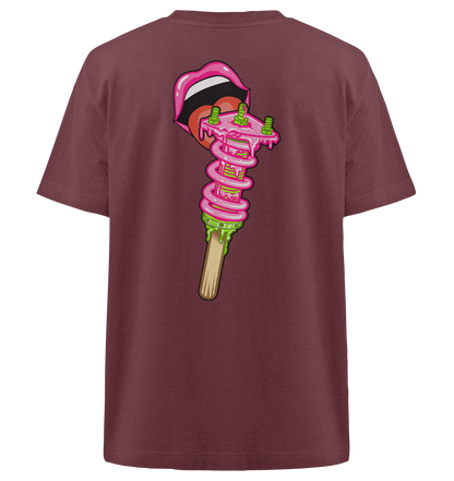 Ice Cream Static - Heavy Oversized Organic Shirt