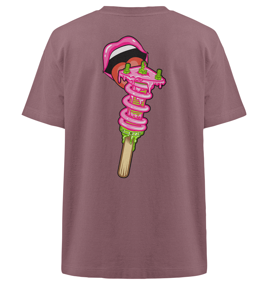 Ice Cream Static - Heavy Oversized Organic Shirt