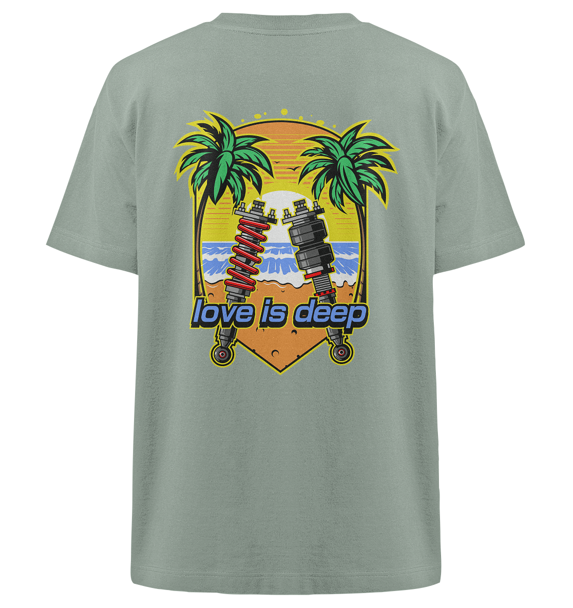 Love is Deep - Heavy Oversized Organic Shirt