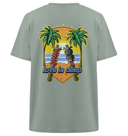 Love is Deep - Heavy Oversized Organic Shirt