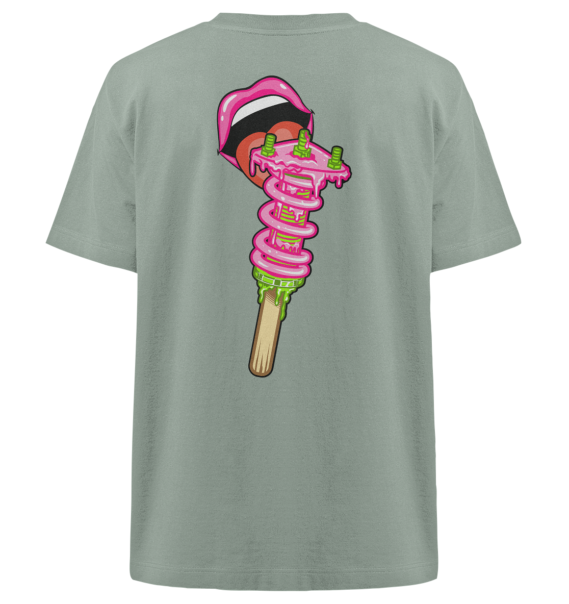 Ice Cream Static - Heavy Oversized Organic Shirt