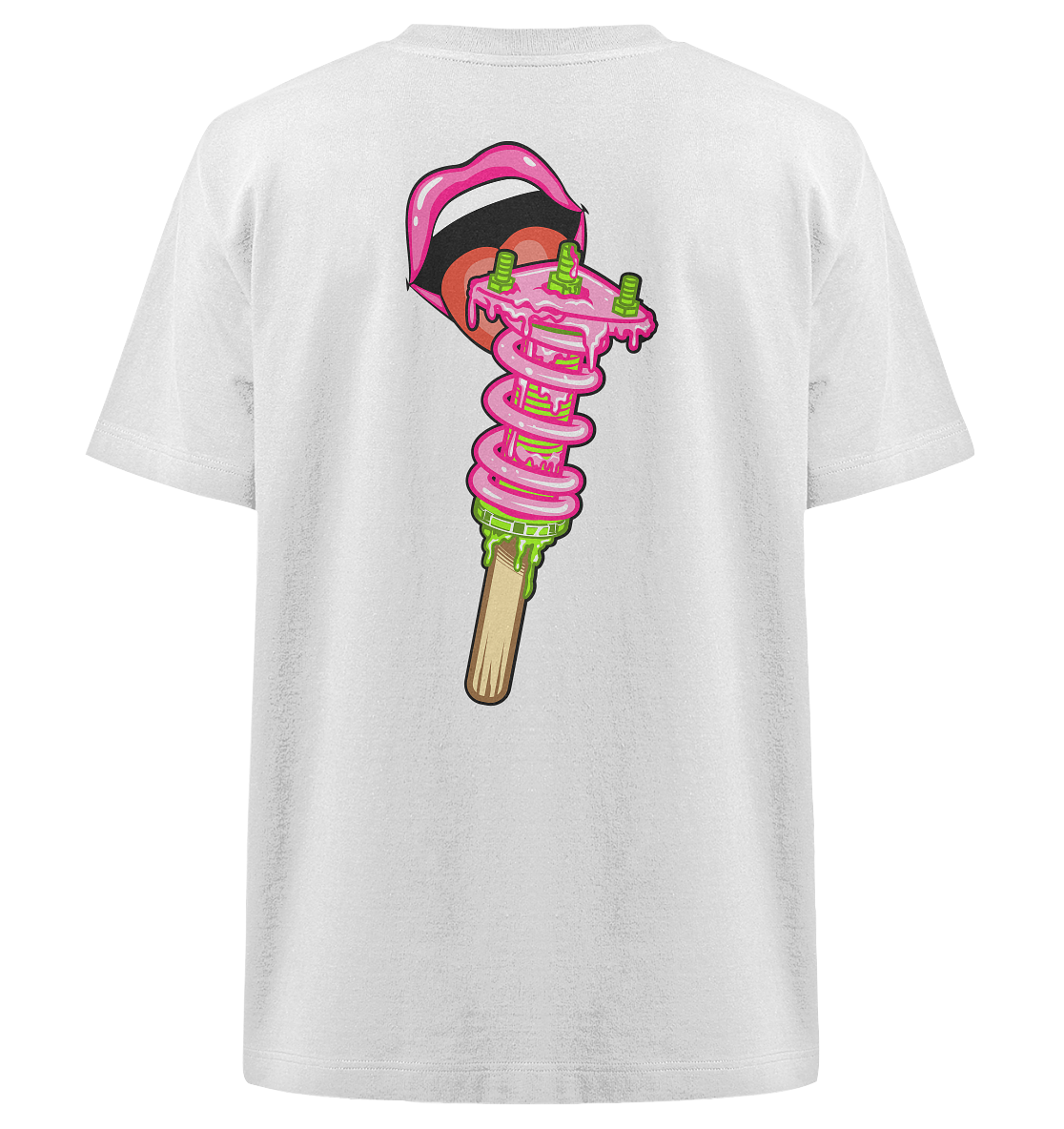 Ice Cream Static - Heavy Oversized Organic Shirt