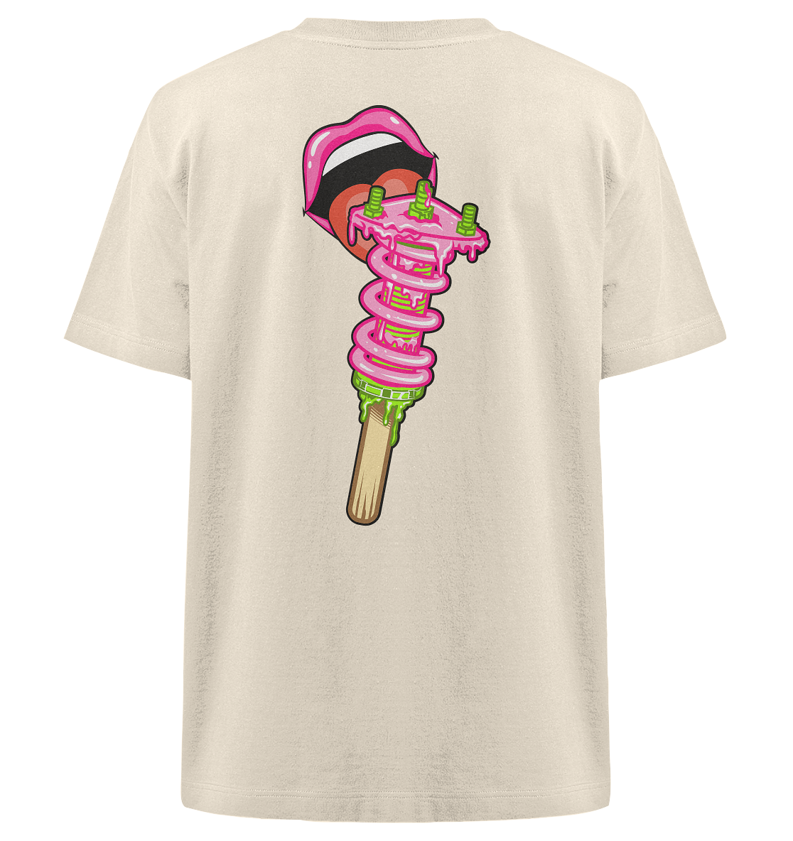 Ice Cream Static - Heavy Oversized Organic Shirt