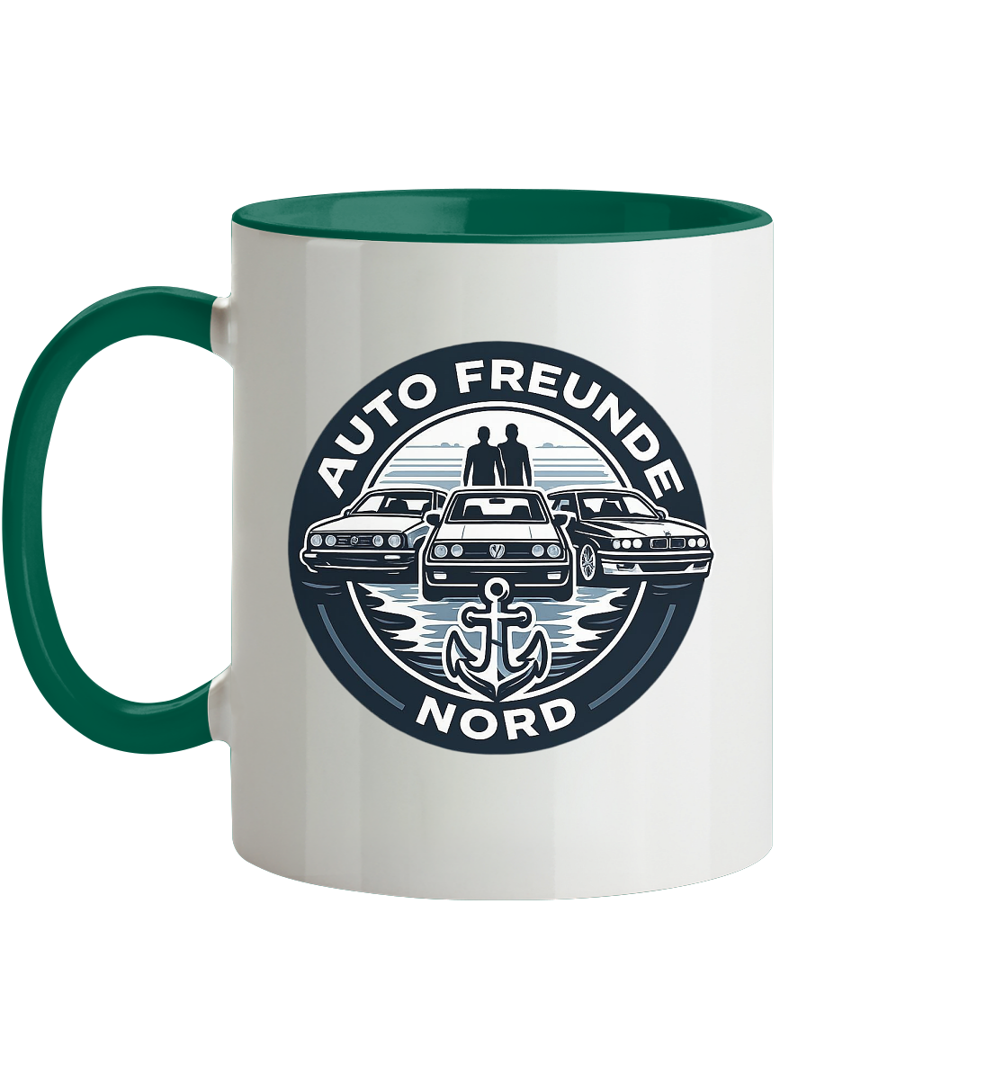 Autofreunde Nord - Tasse zweifarbig