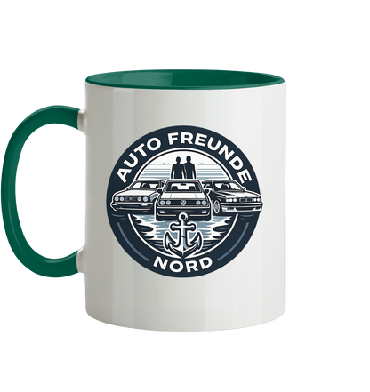 Autofreunde Nord - Tasse zweifarbig