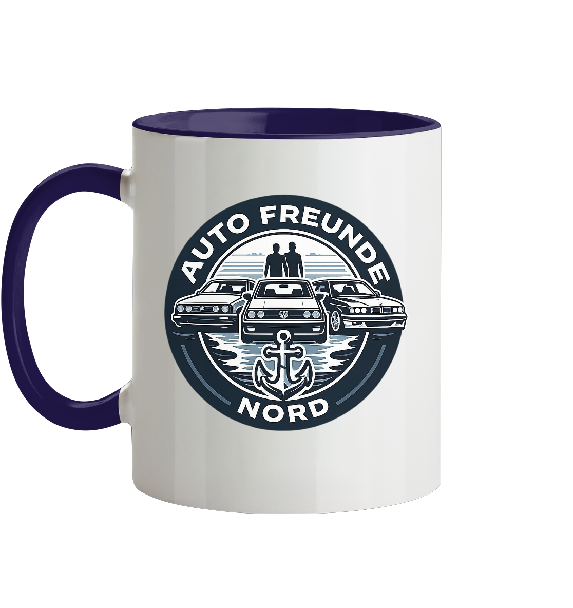 Autofreunde Nord - Tasse zweifarbig