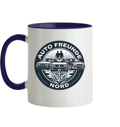 Autofreunde Nord - Tasse zweifarbig