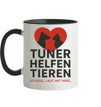 Tuner helfen Tieren. - Tasse zweifarbig