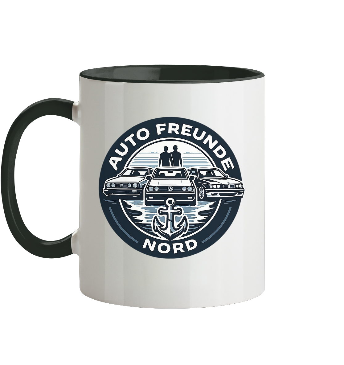 Autofreunde Nord - Tasse zweifarbig
