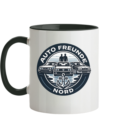 Autofreunde Nord - Tasse zweifarbig