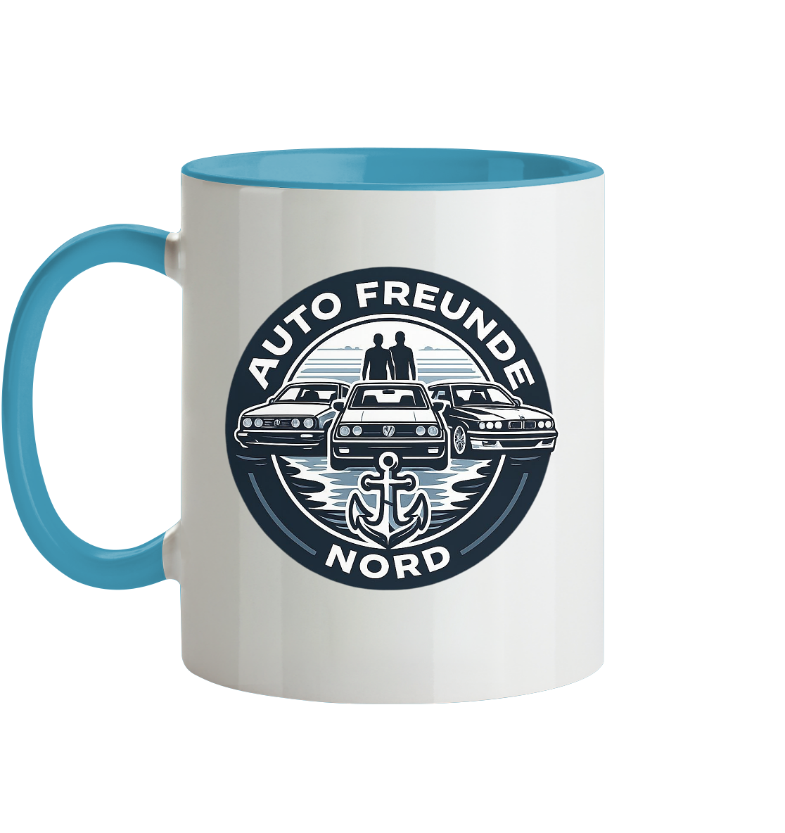 Autofreunde Nord - Tasse zweifarbig
