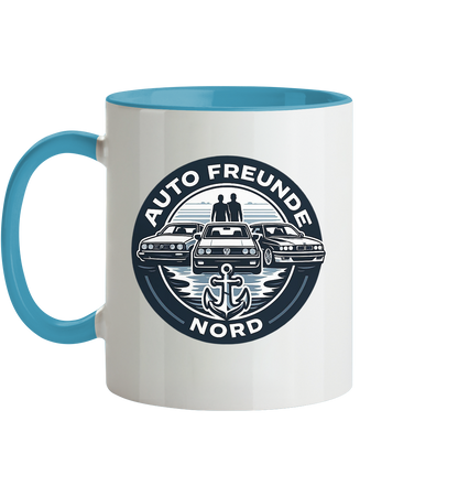 Autofreunde Nord - Tasse zweifarbig