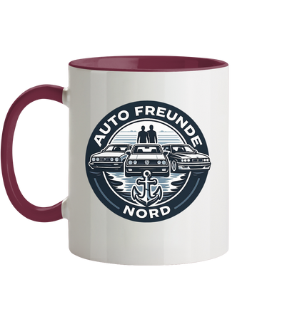 Autofreunde Nord - Tasse zweifarbig