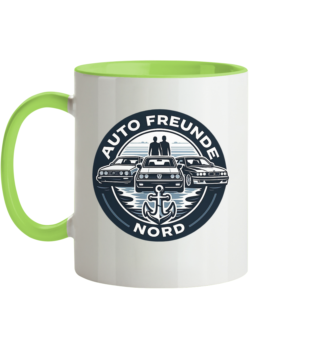Autofreunde Nord - Tasse zweifarbig