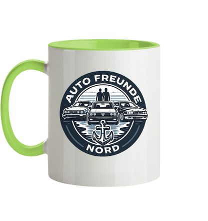 Autofreunde Nord - Tasse zweifarbig