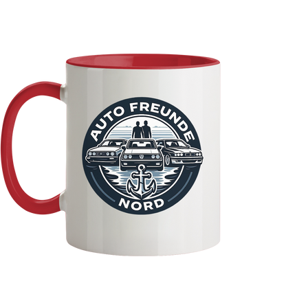 Autofreunde Nord - Tasse zweifarbig