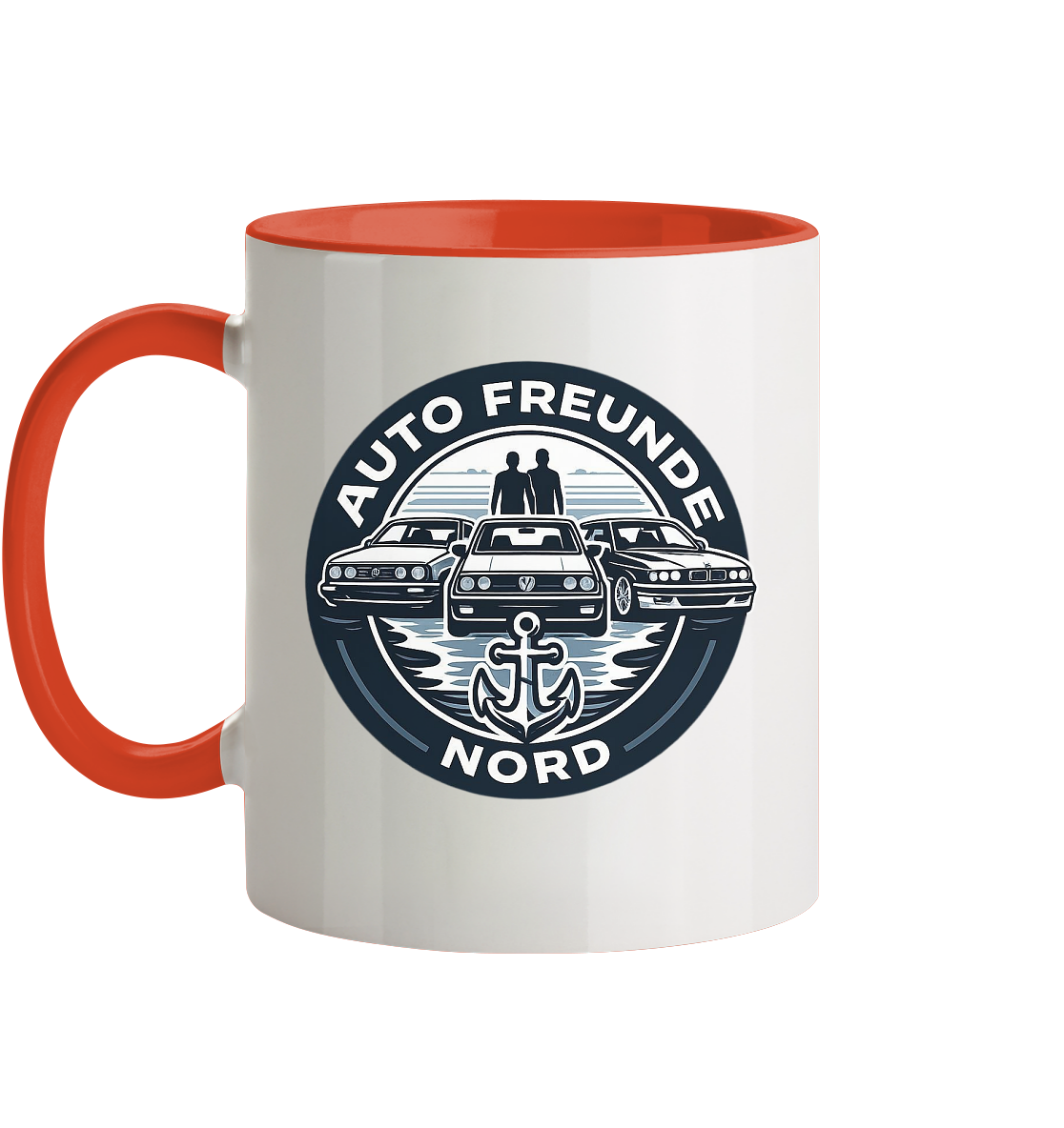 Autofreunde Nord - Tasse zweifarbig