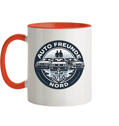 Autofreunde Nord - Tasse zweifarbig