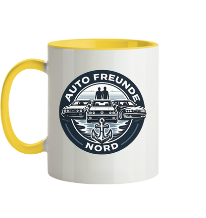 Autofreunde Nord - Tasse zweifarbig