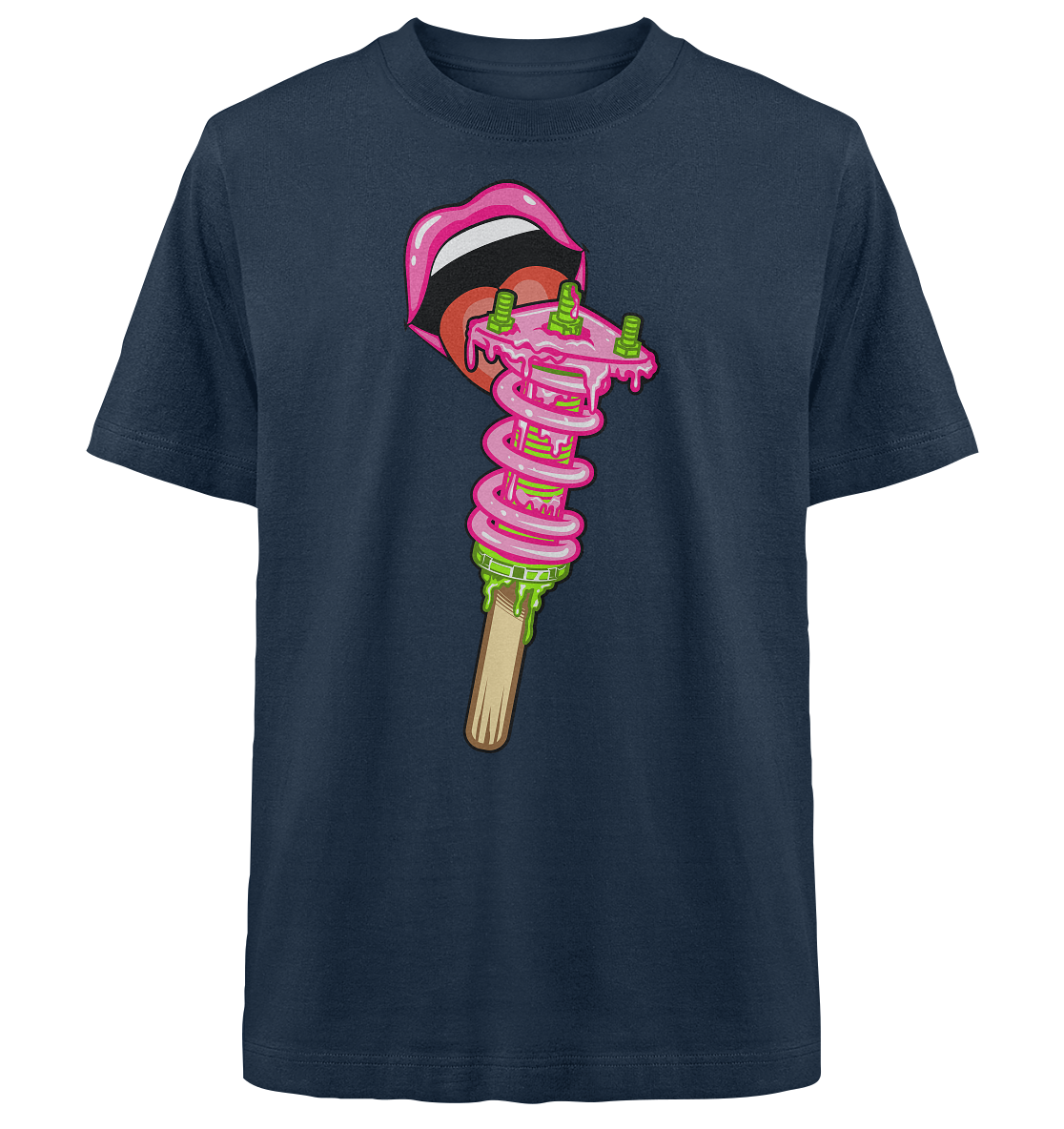 Ice Cream Static - Heavy Oversized Organic Shirt