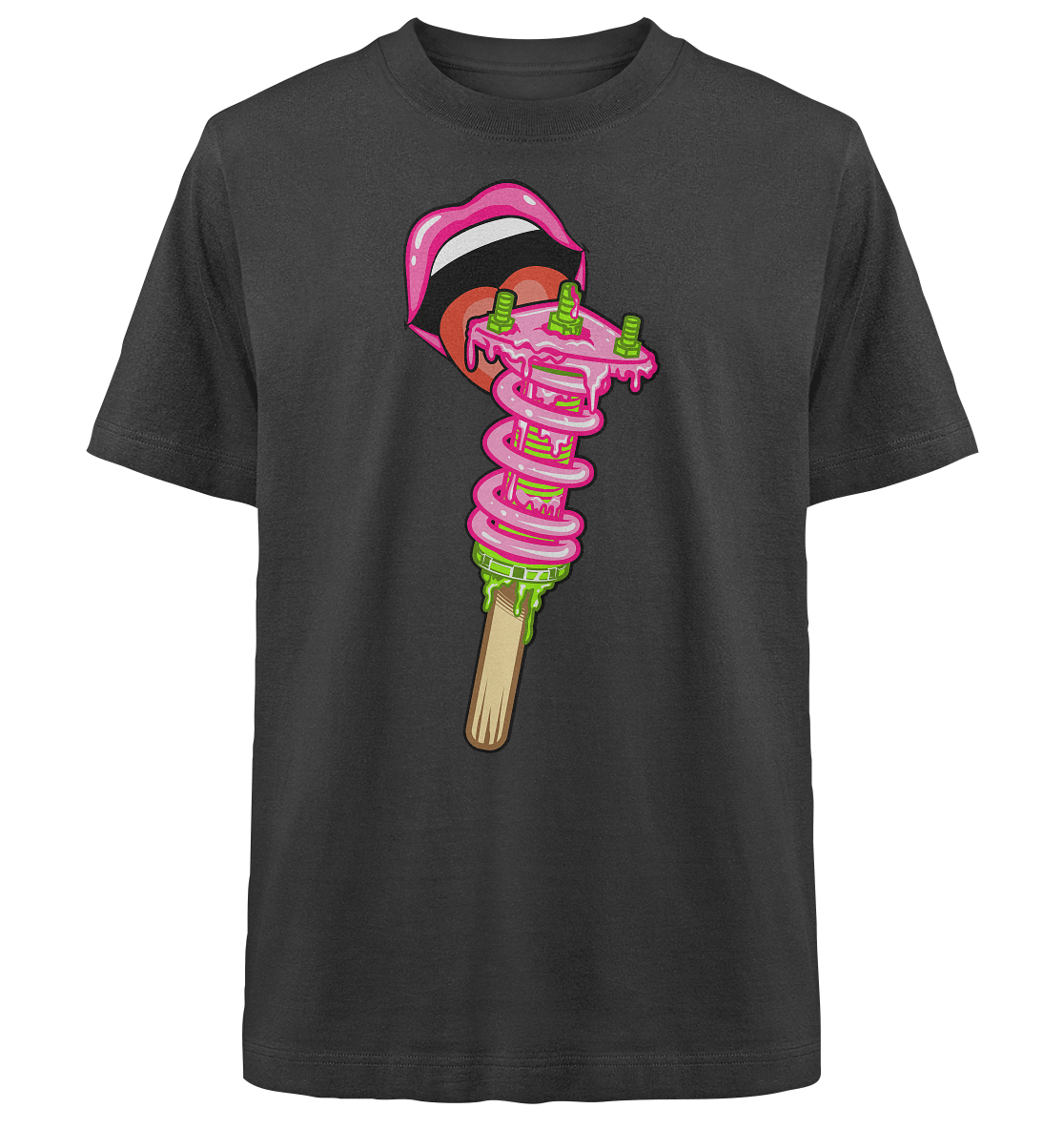 Ice Cream Static - Heavy Oversized Organic Shirt