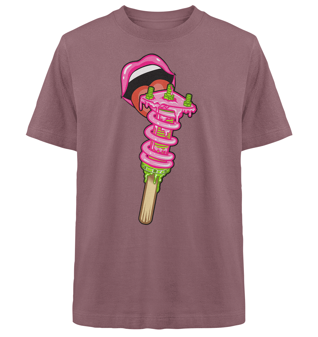 Ice Cream Static - Heavy Oversized Organic Shirt
