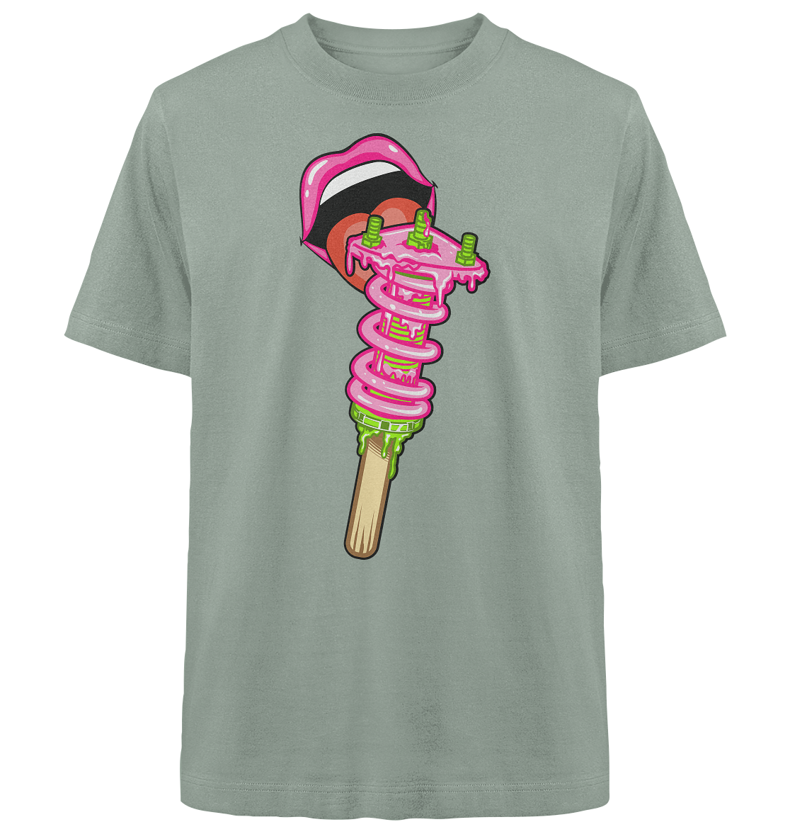 Ice Cream Static - Heavy Oversized Organic Shirt