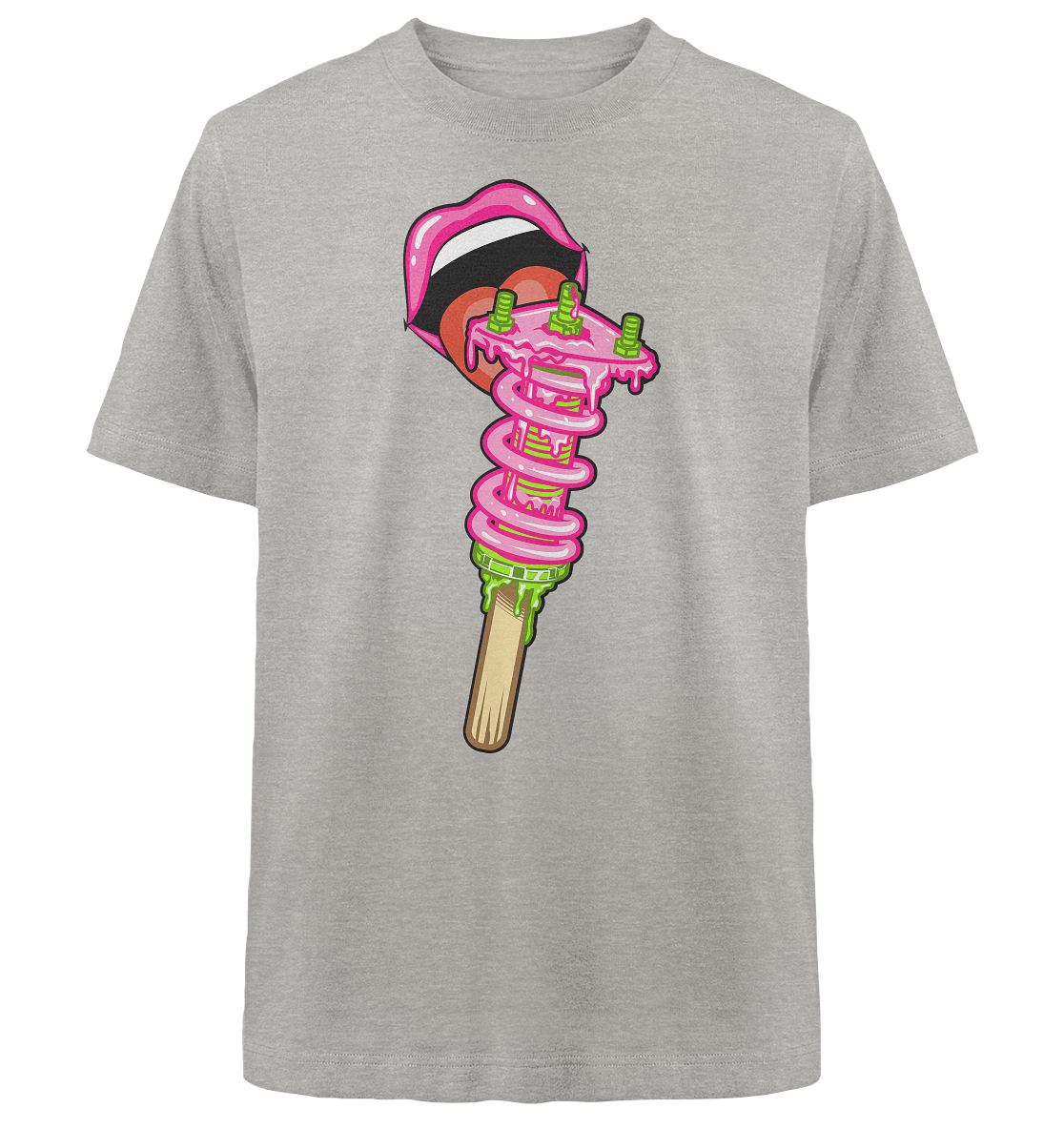 Ice Cream Static - Heavy Oversized Organic Shirt