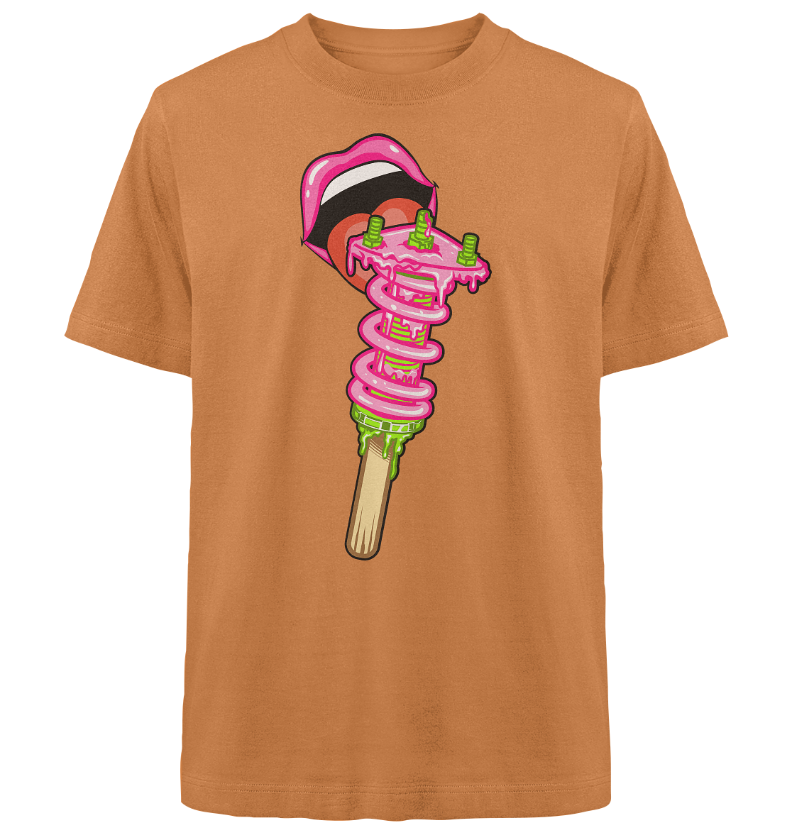 Ice Cream Static - Heavy Oversized Organic Shirt