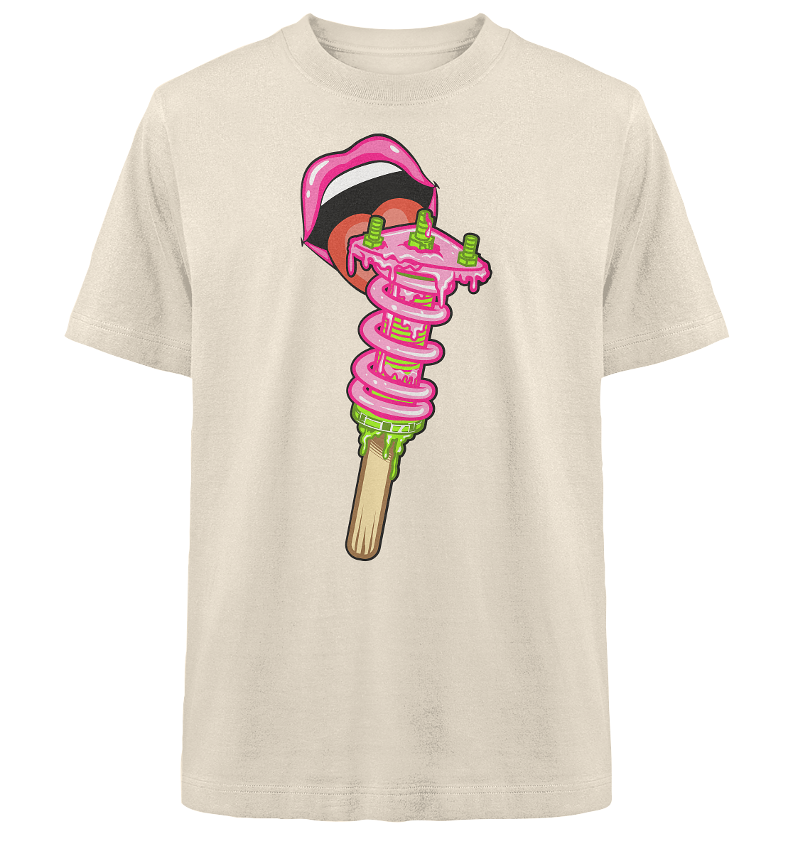 Ice Cream Static - Heavy Oversized Organic Shirt