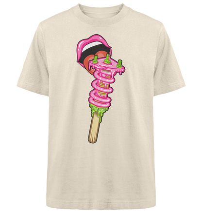 Ice Cream Static - Heavy Oversized Organic Shirt