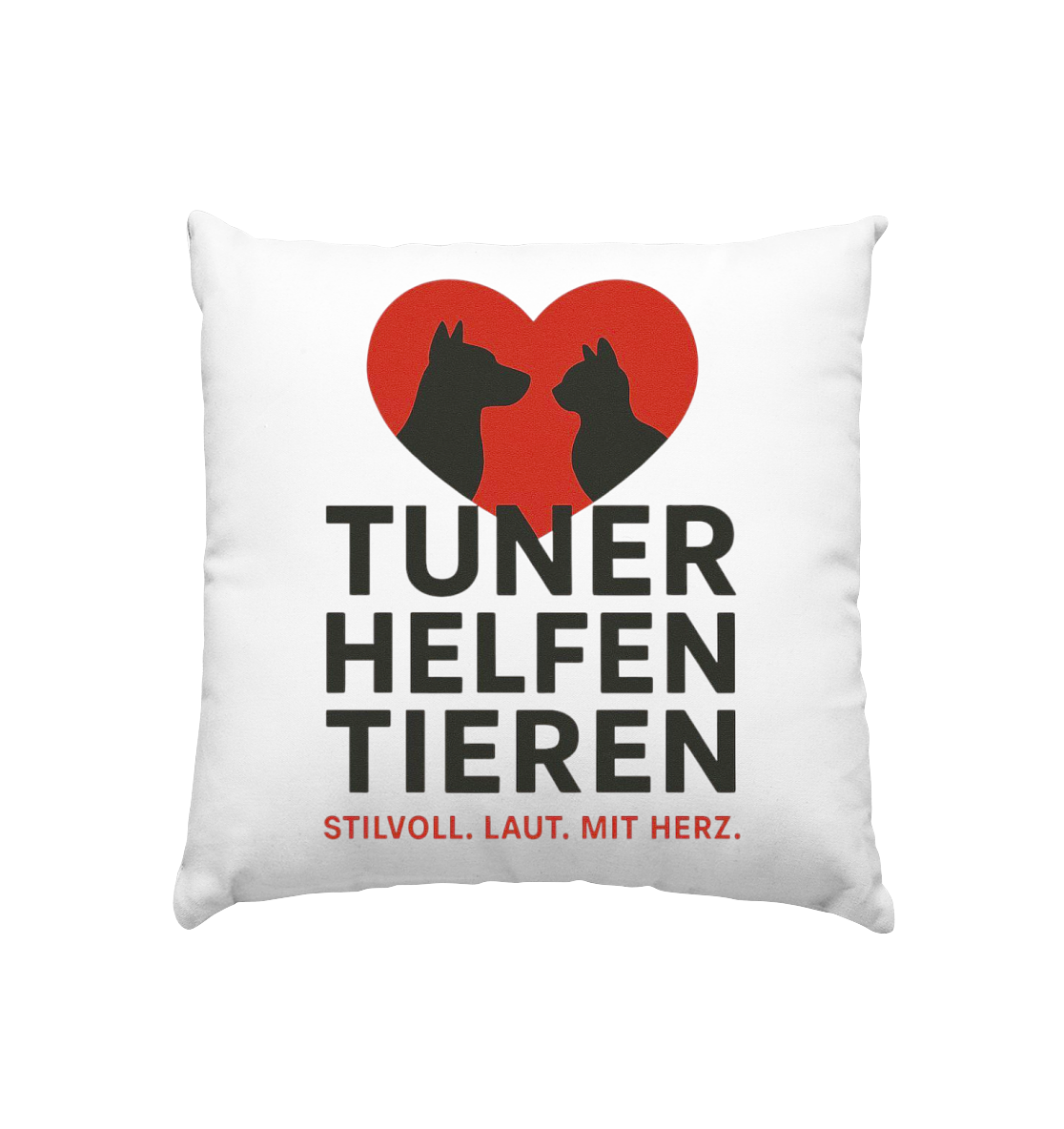 Tuner helfen Tieren. - Kissen 40x40cm