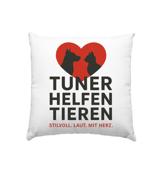 Tuner helfen Tieren. - Kissen 40x40cm