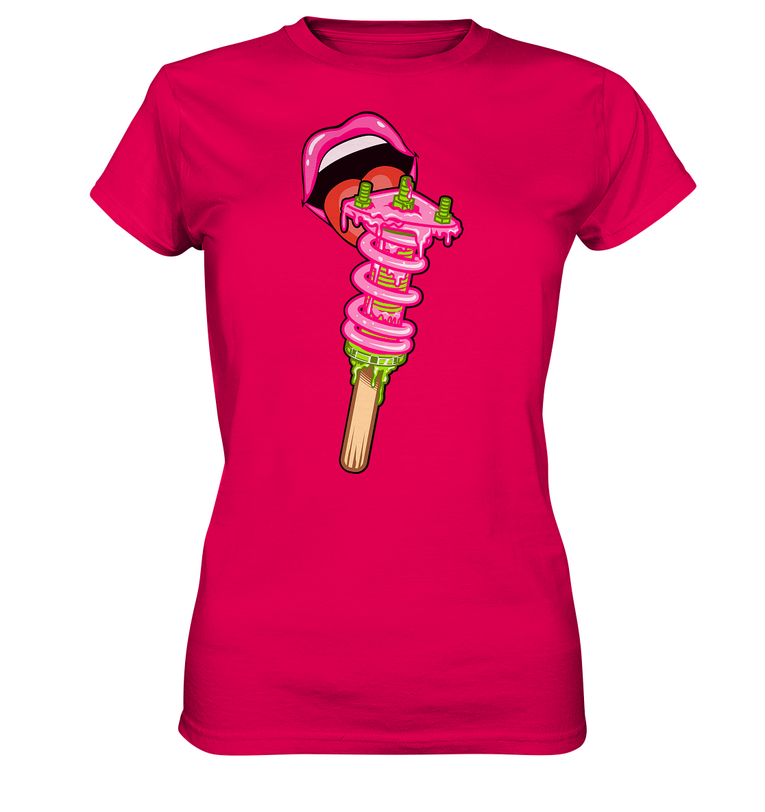 Ice Cream Static - Ladies Premium Shirt