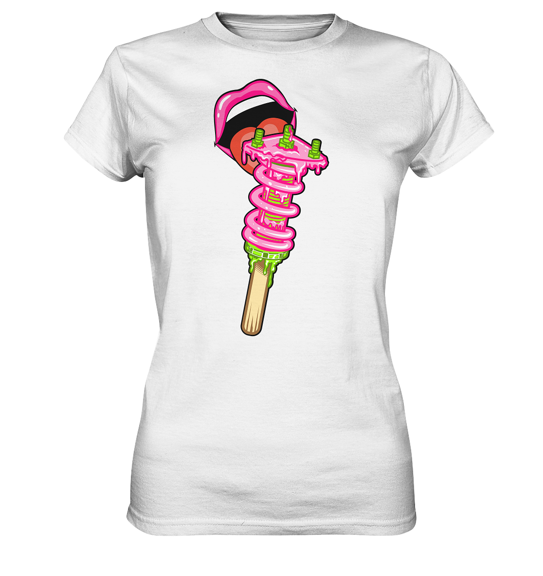 Ice Cream Static - Ladies Premium Shirt