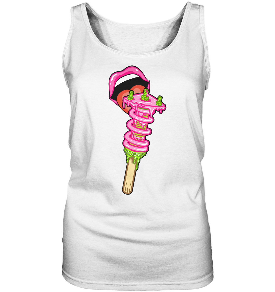 Ice Cream Static - Ladies Tank-Top