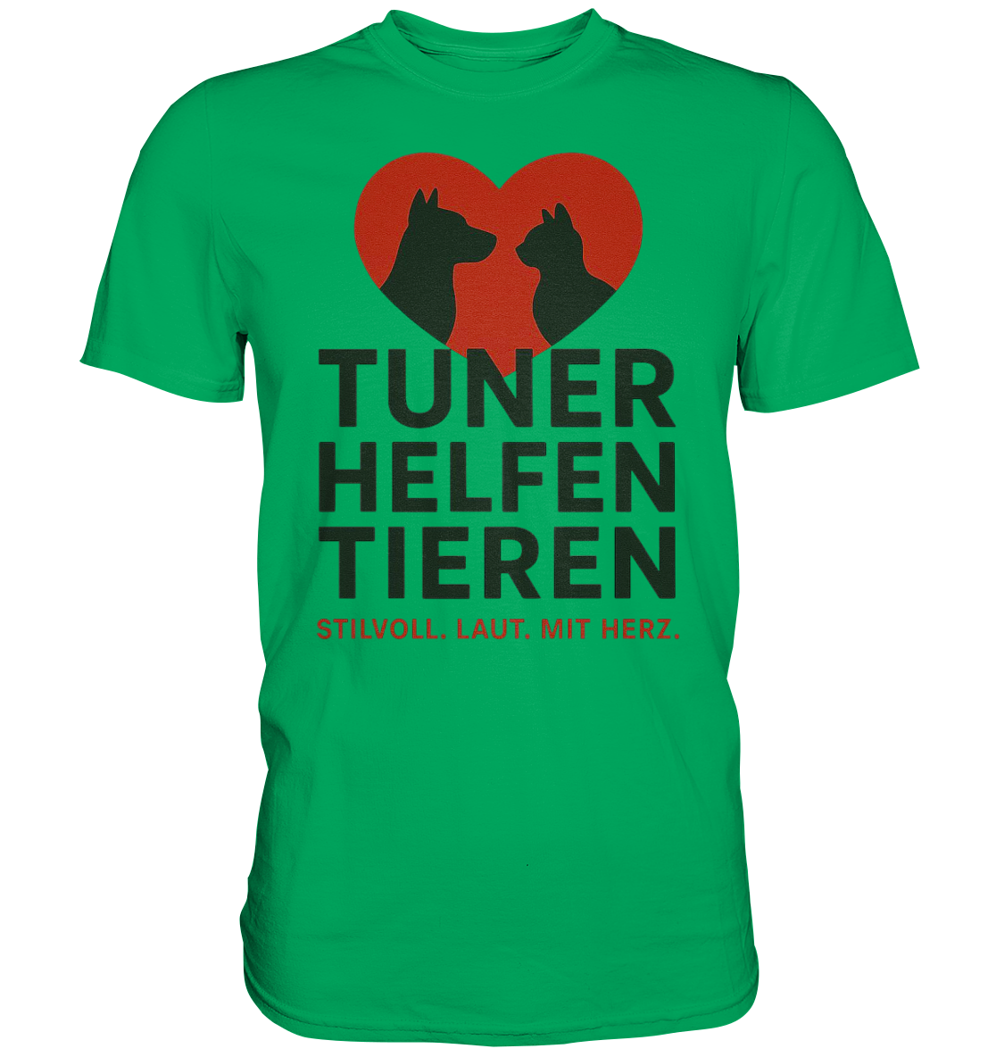 Tuner helfen Tieren. - Premium Shirt
