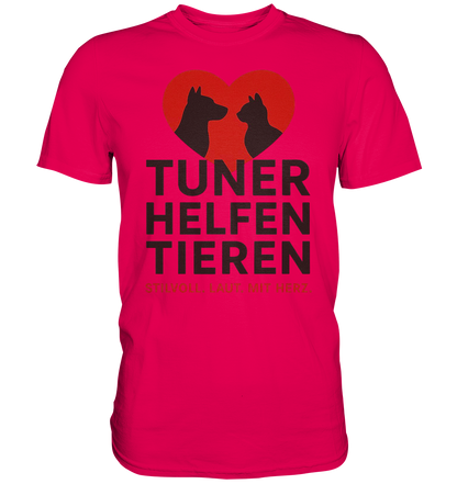 Tuner helfen Tieren. - Premium Shirt
