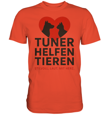 Tuner helfen Tieren. - Premium Shirt