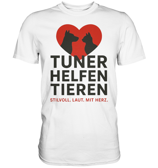 Tuner helfen Tieren. - Premium Shirt