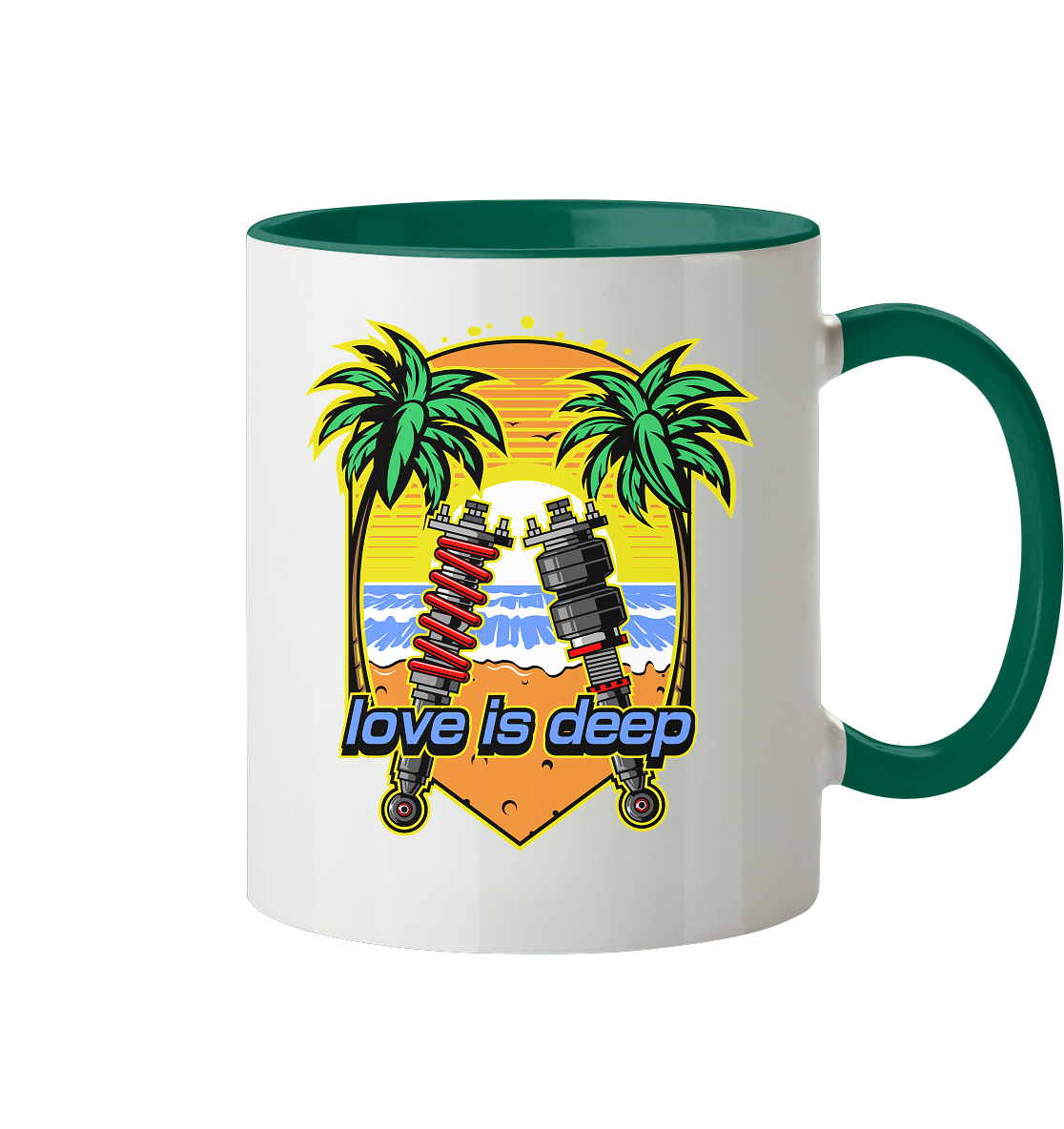 Love is Deep - Tasse zweifarbig
