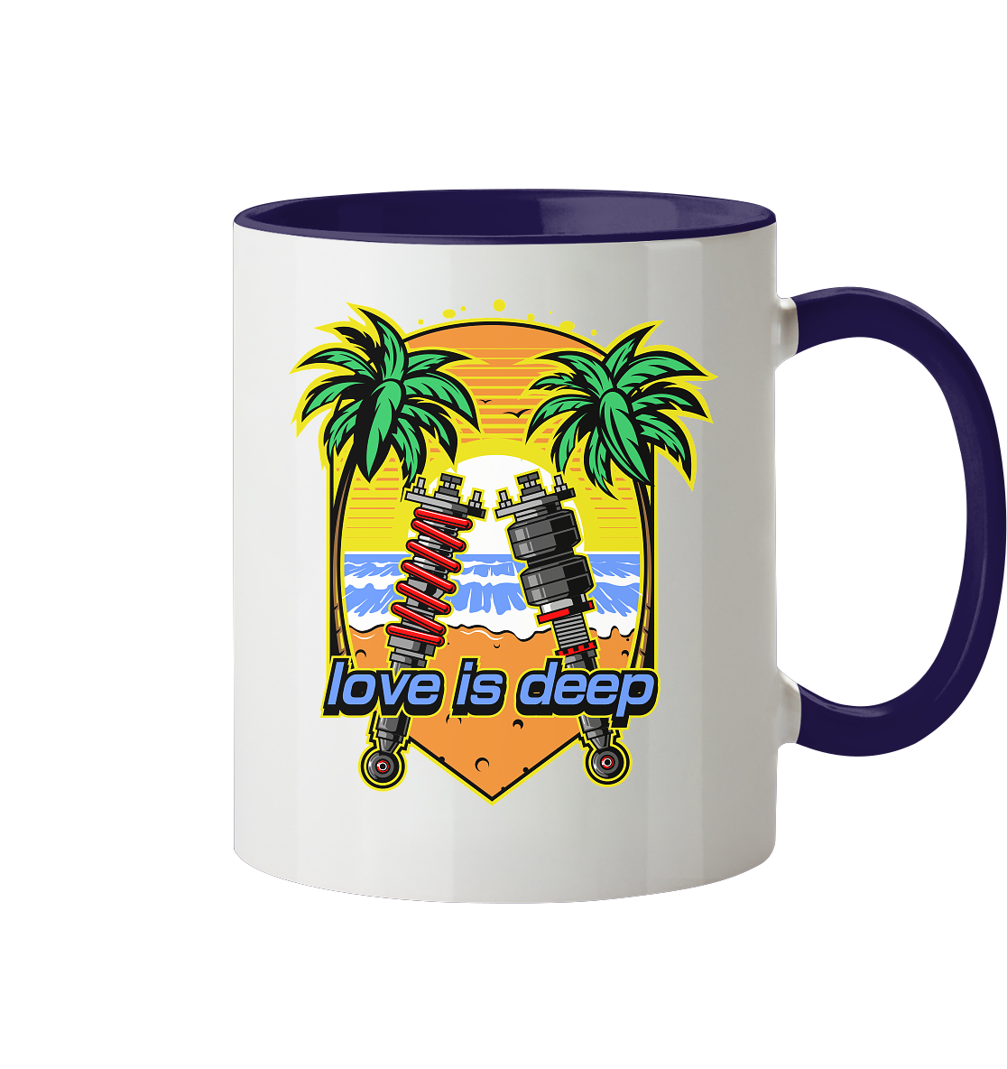 Love is Deep - Tasse zweifarbig