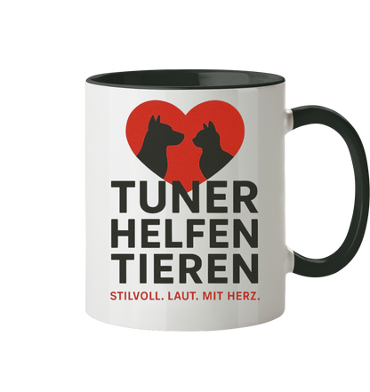 Tuner helfen Tieren. - Tasse zweifarbig