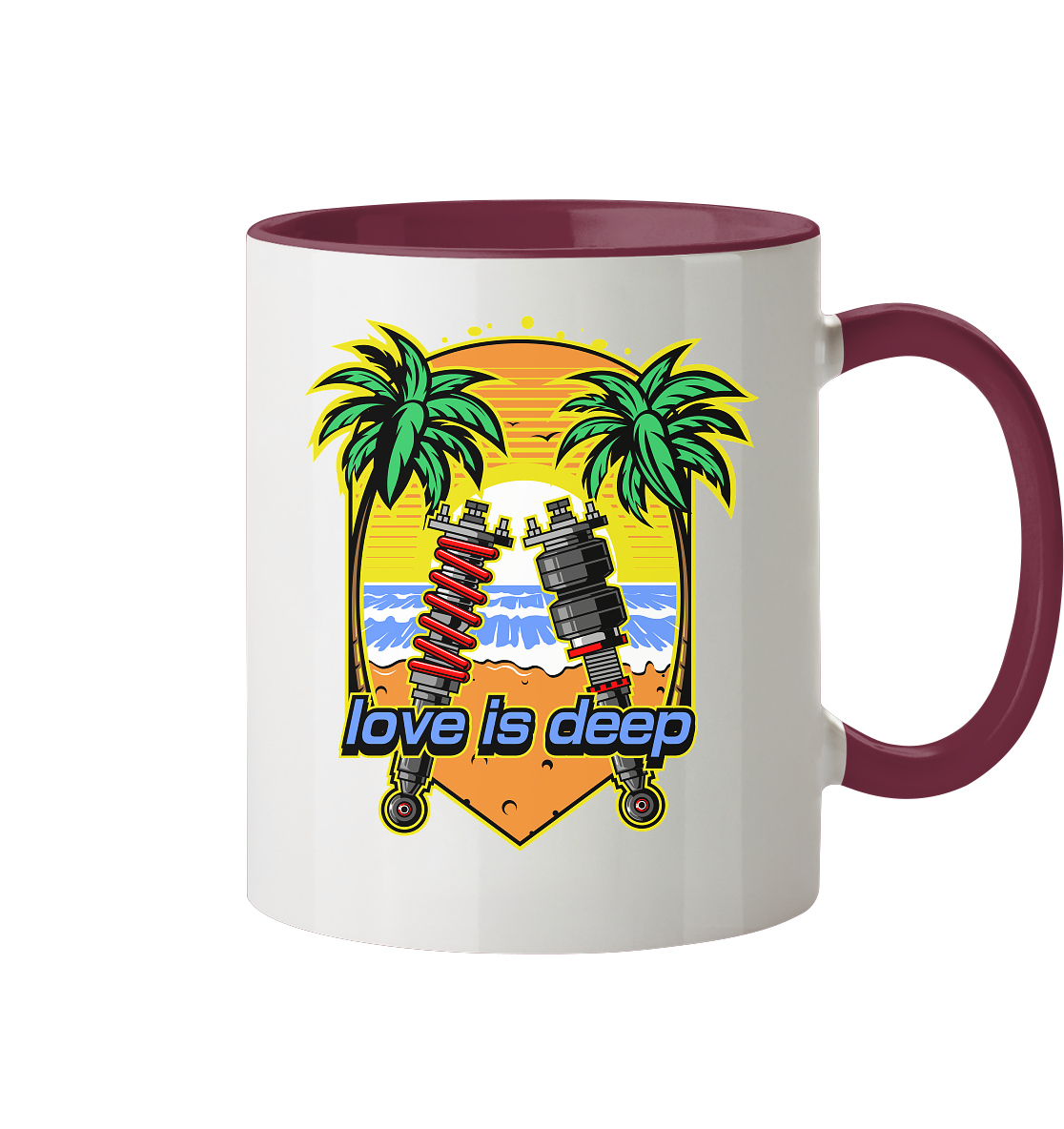 Love is Deep - Tasse zweifarbig