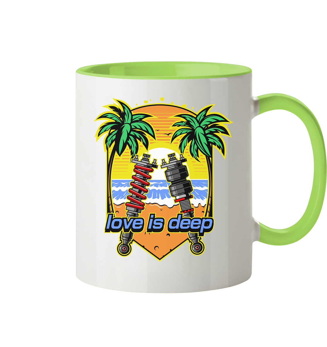Love is Deep - Tasse zweifarbig