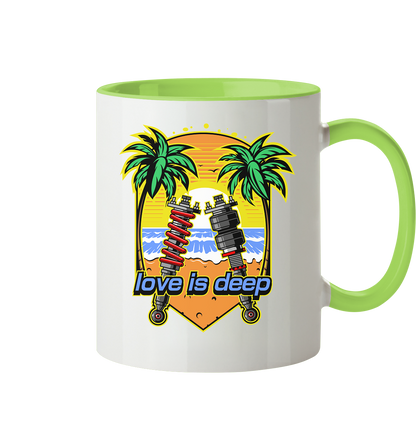 Love is Deep - Tasse zweifarbig