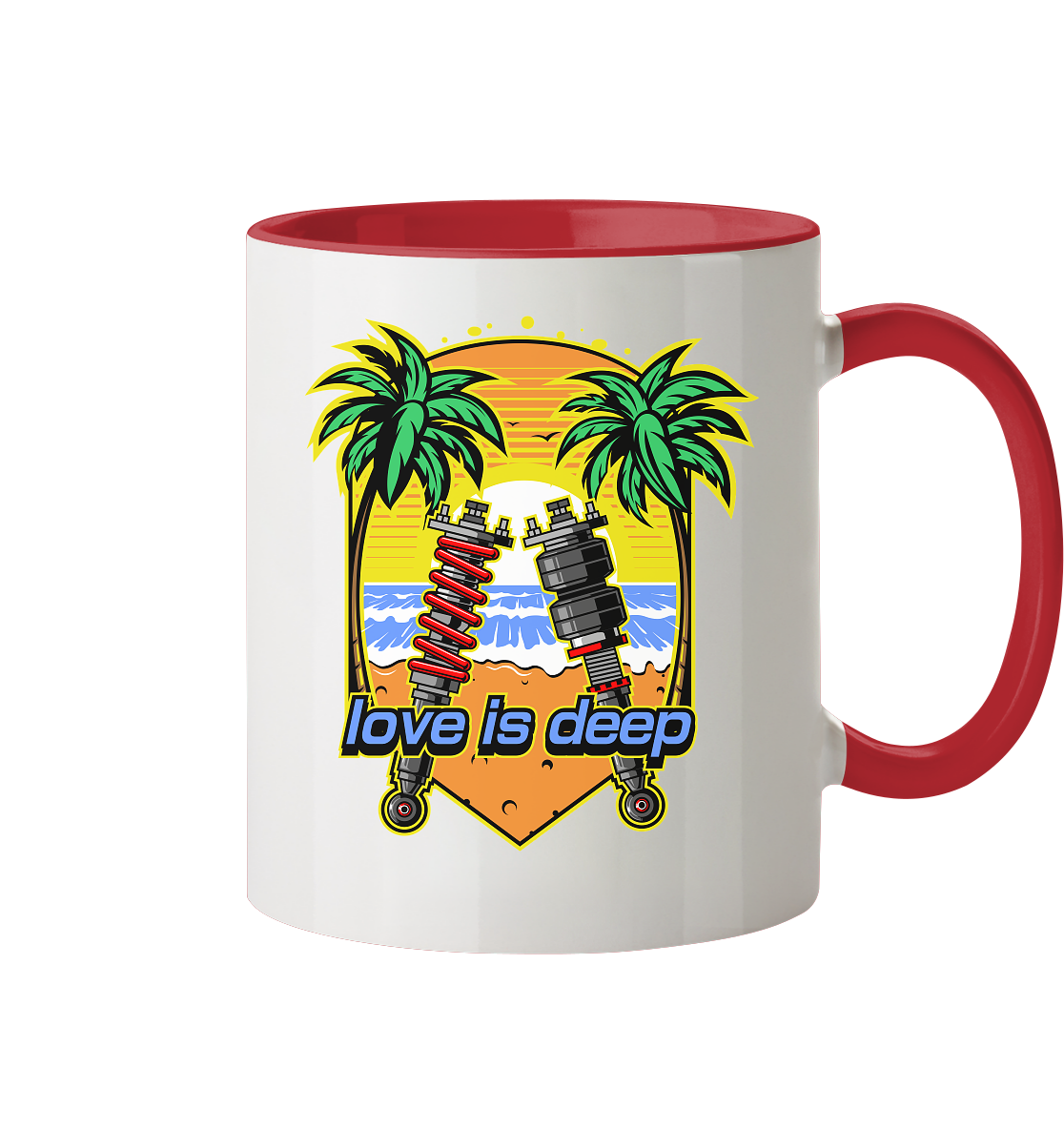 Love is Deep - Tasse zweifarbig